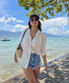 Summer Outfits Trendy 2024, Beach Simple Outfit, Beachy Summer Outfits Casual, Simple Ootd Philippines, Goa Looks For Women, Beachy Outfits Casual, Goa Outfits Beach, Goa Fits, Goa Outfits Women