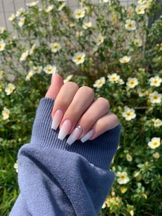 Beige Nails, Matte Nails Design, White Acrylic Nails, Nails White, Acrylic Nails Coffin Short, Short Acrylic Nails Designs, Minimalist Nails, Fire Nails, Short Acrylic Nails