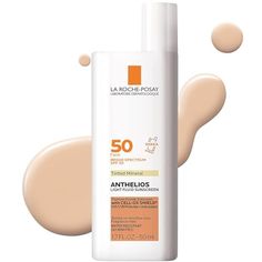 La Roche-Posay Anthelios Tinted Sunscreen SPF 50 | Ultra-Light Fluid Mineral Sunscreen for Face with Titanium Dioxide | Sensitive-Skin Tested | Oil-Free | Travel Size Sunscreen 1.7 Fl Oz Travel Size Sunscreen, Sunscreen For Sensitive Skin, Zinc Oxide Sunscreen, Tinted Sunscreen, Tinted Spf, Physical Sunscreen, Chemical Sunscreen, Facial Sunscreen, Sunscreen Spf 50