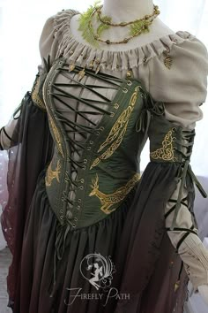 Magic User Outfit, Brown Wedding Outfit, Norse Fairy, Wood Elf Costume, Knot Embroidery, Fair Outfit, Fair Outfits, Fest Outfits, Ren Fest