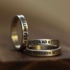 machine engraved 925 silver letter ring, engrave name or special date, proverbs, prayer, etc. by StudioS71 on Etsy https://www.etsy.com/listing/228588270/machine-engraved-925-silver-letter-ring Engraved Meaningful Promise Rings, Customizable Sterling Silver Promise Ring, Sterling Silver Promise Ring With Engraved Text, Custom Text Silver Jewelry For Promise Ring, Meaningful Engraved Promise Ring With Engraving Option, Meaningful Promise Ring With Engraving Option, Meaningful Engraved Ring For Promise, Symbolic Personalized Engraved Promise Ring, Promise Sterling Silver Engraved Ring