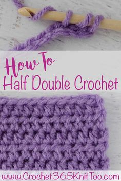 the half double crochet made easy with yarn