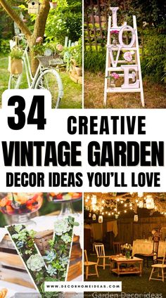 gardening ideas- garden decoration- garden decor- garden idea Vintage Decor Ideas, Vintage Decorations, Ladles, Vintage Garden Decor, Garden Decor Ideas, Garden Decorations, Vintage Garden