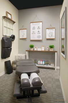 the waiting room is clean and ready to be used for patients in their home or office