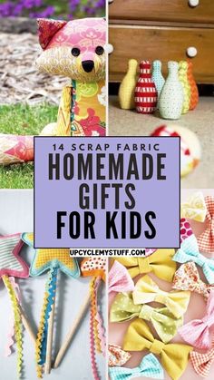 homemade gifts for kids with text overlay