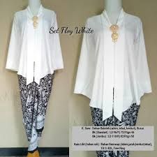 Image result for kebaya kutu baru putih Vera Kebaya, Cape Dresses, Kebaya Brokat, Traditional Fashion, Hijab Dress, Bridesmaid Gown