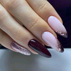 Lilac Nails, Shiny Nails, Cute Gel Nails, Nail Designs Glitter, Dream Nails, Classy Nails, Pretty Acrylic Nails, Fancy Nails