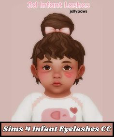 11 adorable Sims 4 Infant Eyelashes cc (Maxis-Match Lashes & Natural Lashes) Sims Infants, Cute Sims, Sims 4 Tsr, Makeup Cc, Sims 4 Children, Lashes Natural, Sims 4 Cc Skin