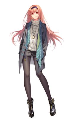 Female Character Design, Character Outfits, An Anime, Anime Outfits, Manga Girl, Pink Hair, Anime Style