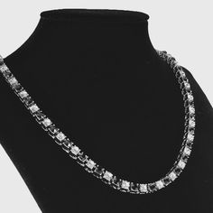 Brand New Men's Black Onyx & Diamond Tennis Necklace Details: Length - 22" Width 4mm 18k White Gold Plated Sterling Silver Genuine 2ct Lab Created Diamonds & 2ct Natural Black Onyx Gemstones Retail Price $400 Buy With Confidence From A Top Rated Seller W/ A 99%+ Feedback Rating. A0436 (Id-248) Black Tennis Necklace, Black Diamond Cut Cubic Zirconia Necklace, Diamond White Diamond-cut Platinum Tennis Necklace, Mens Black Titanium Necklace, Black Diamond-cut Cubic Zirconia Necklace, Stone Rings For Men, Black Titanium Ring, Guitar Pick Necklace, Diamond Tennis Necklace