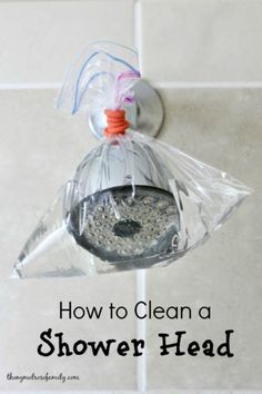 a plastic bag on top of a bird feeder with the words how to clean a bird feeder