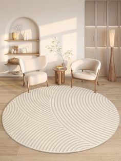 Material: Polyester Create a serene and inviting atmosphere with the Natural Harmony Round Rug. Featuring a soft cream base with elegant, curved line patterns, this round rug brings a sense of balance and calm to any room. Its gentle design and neutral tones make it a perfect fit for minimalist and bohemian spaces, adding warmth and a natural touch to your decor. Dark Room Decor, Fairycore Room, Checkered Decor, Pastel Bedding, Light Academia Room Decor, Bohemian Room Decor, Artsy Room Decor, Room Decor Grunge, Room Decor Dark