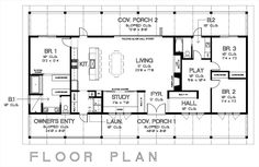 the floor plan for a two story house