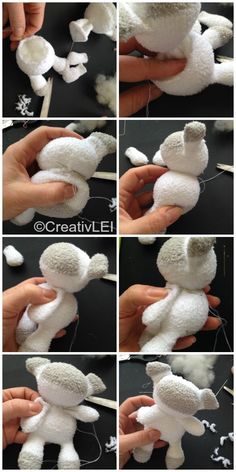 instructions for how to make a stuffed animal