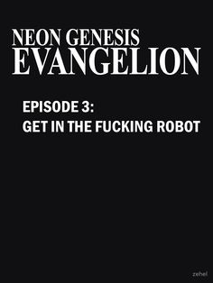 a black and white photo with the words neon genius evangelon on it