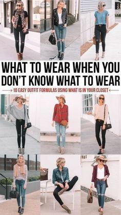 Don't Know What To Wear, Looks Jeans, Quoi Porter, Easy Outfit, Sweater Layering, Outfit Formulas, Classic Style Women, Closet Fashion, Fashion Tips For Women