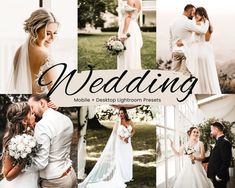 a collage of photos with the words wedding