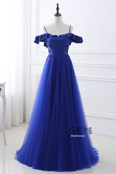 Long Tulle Prom Dress with Corset Open Back Blue Tulle Prom Dress, Beaded Prom Dresses, Tulle Balls, Blue Tulle, Tulle Ball Gown, Beaded Prom Dress, Beautiful Prom Dresses, Backless Prom Dresses, Gown Prom