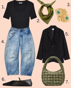 Try The Trend: Horseshoe / Barrel Jeans - WearsMyMoney Cos Jeans, 90s Fashion Grunge, Jeans With Heels, Denim Ideas, Over 50 Womens Fashion, Crew Clothing