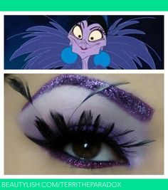 Emperors New Groove Disney Eye Makeup, Disney Inspired Makeup, Disney Eyes, Mouse Halloween, Disney Makeup, Character Makeup