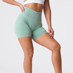 Nwt Size S Color Sage Green Green Above Knee Bottoms With Built-in Shorts, Green Bottoms With Built-in Shorts Above Knee, Green Above-knee Bottoms With Built-in Shorts, Green Seamless Sports Bottoms, Casual Compression Bottoms With Seamless Construction, Green Seamless Workout Bottoms, Green Compressive Seamless Bottoms, Green Compression Seamless Bottoms, Summer Yoga Bottoms With Seamless Construction