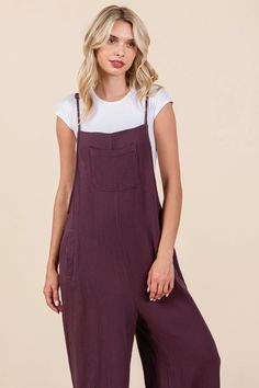 Embrace the essence of relaxed style with our Terracotta Overall Jumpsuit! They feature a double gauze fabric and wide leg design. These overalls in a warm brown tone are a comfy and casual look, perfect for any season Material & Care: Made from 100% Cotton Double Gauze. Machine wash cold on a gentle cycle with like colors. Tumble dry low or lay flat to dry. Avoid bleach to maintain the fabric's natural softness. Size & Fit: Model is 5'7" wearing size small Bust: 34C Waist: 24" Hips: 34" Overall Jumpsuit, Brown Tone, Double Gauze Fabric, Gauze Fabric, Double Gauze, Leg Design, Warm Brown, Fall Shopping, Fall Collections