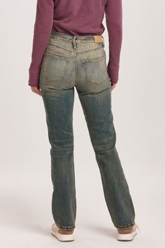 Experience the perfect blend of style and comfort with these super high rise bootcut jeans. Crafted to flatter, these jeans feature a full length design that elongates your silhouette while providing a secure fit. The classic bootcut fit not only enhances your shape but also pairs well with a variety of footwear, making them ideal for any occasion. With a chic, versatile appeal, these jeans are a must-have addition to your wardrobe.Front Rise: 11 1/2", Back Rise: 14 1/4", Leg Opening: 18", Insea High Waist Washed Rigid Denim Flare Jeans, High Waist Washed Flare Jeans In Rigid Denim, Faded Wide-leg Fitted Jeans, Fall Distressed Straight Leg Flare Jeans, Fitted Distressed Flare Jeans In Rigid Denim, Trendy Faded Flare Jeans For Fall, Faded Flare Bottoms For Fall, Mid-rise Distressed Flare Jeans For Fall, Fitted High Waist Distressed Flare Jeans