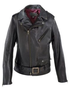 PER22 - Cowhide Perfecto Leather Jacket Classic Leather-lined Biker Jacket For Business, Classic Black Selvedge Outerwear, Classic Leather-lined Biker Jacket For Fall, Classic Fall Biker Jacket With Leather Lining, Classic Business Leather Jacket With Double-needle Sleeve, Buffalo Leather, Leather Jacket, Leather, Black