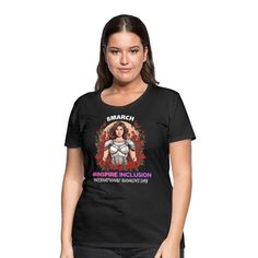 Get the perfect Women's Day tee: Bold, stylish, and empowering. Stand out and celebrate womanhood in every thread!" Halloween Party Gifts, Heather Grey