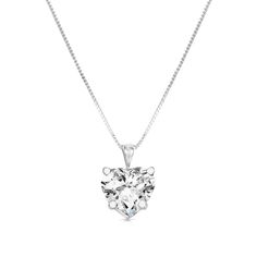 Heart Necklace Diamond, Necklace Heart, Heart Necklace, Diamond Necklace