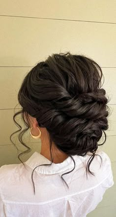 Updo Hairstyles For Wedding, Prom Hair Up, Bridesmaid Hair Inspo, Bridemaids Hairstyles, Hairstyle Updo, Prom Hairstyles Updos, Hairstyles For Wedding