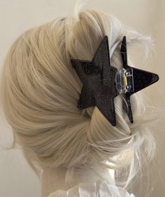 Elevate your hairstyle with the Star Shaped Acrylic Claw Clip, a chic and trendy accessory that adds a touch of celestial charm to any look. This playful star-shaped clip is designed for both style and function, offering a secure hold while bringing a fun, modern twist to your hair routine. Perfect for quick updos or keeping your hair neatly in place, this clip is a must-have for anyone looking to add a bit of sparkle to their day. Available in Silver and Black Quick Updos, Design Hair, Star Hair, Hair Claws, Hair Routine, Star Design, Hair Routines, Trendy Accessories, Claw Clip