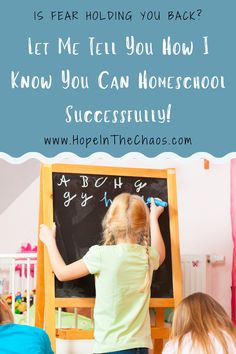 Are you thinking about homeschooling but worried that you simply aren't cut out for it? Do you find yourself ready to start home education only to let doubt and insecurities sneak in? Don't let the fear of homeschooling prevent you from starting your family's homeschool journey!   Read this instead! I'm going to tell you exactly how I know you CAN succeed! #homeschool #homeschoolhelp #howtohomeschool #hopeinthechaos Alternative Education, Spelling Lists, Homeschool Encouragement, Homeschool Life