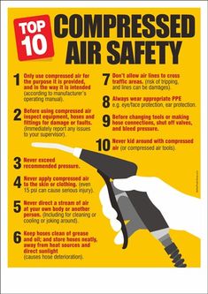 the top 10 compressed air safety tips