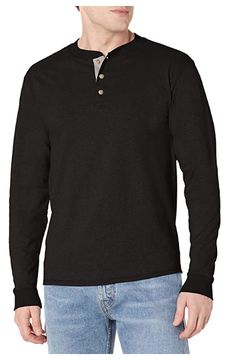 Men's Long Sleeve Beefy Henley Shirt: _henley outfit _henley _henley top _henley shirt outfit _henley shirt men _mens henley shirt _henley shirt men outfit _men henley shirt _heather shirt _shirt _men outfit _mens t _man fashion _outfit man _funny shirts for men _gentleman style _shirts for men funny _tucking shirts _funny shirts men _shirts for men _mens fashion shirts _men shirt outfit _t shirt for men _mens vinyl shirts for men _men t shirt _mens tee shirts _mens shirts _how to wear men shirt Henley Outfit, Red Striped Shirt, Mens Black Shirt, Carhartt T Shirt, Men's Outfits, Fashion Shirts, Black Polo Shirt