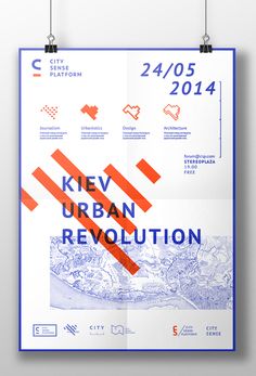 a poster with the words key urban revolution on it