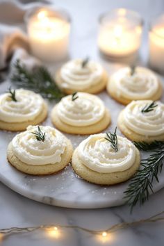 Pillowy soft sugar cookies topped with a rich vanilla bean frosting, perfect for holiday baking and sharing. #VanillaCookies #HolidayRecipes #ChristmasDesserts #FestiveBaking