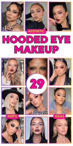 Eyeshadow Looks Bold, Fun Hooded Eye Makeup, Makeup For Hooded Blue Eyes, Hooded Eye Glam Makeup, Smoky Eyeshadow For Blue Eyes, Smokey Eye Makeup For Hooded Eyes, Glam Makeup Looks For Brown Eyes, Easy Hooded Eye Makeup, Maroon Makeup