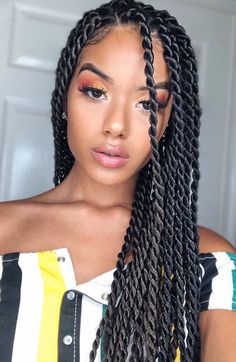 Hairstyles Fancy, Senegalese Twist Braids, Senegalese Twist Hairstyles, Hair 2016, Fancy Hair, Goddess Braids Hairstyles, Long Box Braids