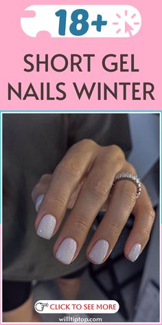 Enhance your winter look effortlessly with our trendy short gel nails tailored for the season! From striking and celebratory to classy and subtle, find the ideal gel nail design to match your style. Embrace the winter beauty with our chic nail selection. Perfect for those seeking to achieve fashionable nail goals during this time of year. Elevate your style game with our stunning short gel nails! Short Square Gel Nails Winter, Short Squoval Nails Winter, Short Gel Nails Winter, January Gel Nails, Elegant Nails Classy, Gel Nails Winter, Classy Winter Nails, Square Gel Nails, Winter Nails Gel