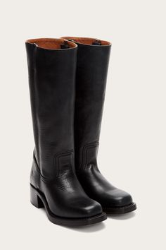 Campus 14L | The Frye Company Frye Campus Boots Outfit, Black Frye Boots, Style Development, Frye Campus Boots, Campus Boots, Thrift Inspo, Off Campus, Farm Clothes, Summer Shopping