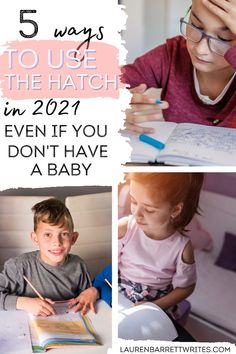 three photos with the text 5 ways to use the hatch in 2021 even if you don't have a baby