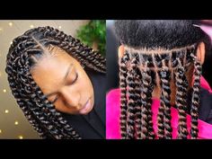 Passion Twist Loc Method, Passion Twist Videos, Passion Twists Tutorial Videos, Passion Twists Parting, Curly Twists Braids, Twisting Braids, Hair For Passion Twist, Bohemian Curly Hair, Twist Bohemian