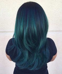 Jewel Tone Teal Hair Color Teal Hair Color, Hair Colorful, Bright Hair, Big Chop, Colorful Hair, Pastel Hair