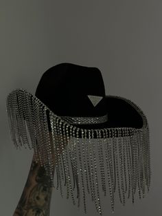 Harry styles love on tour fashion prada runway high end fashion Cowboy Hat With Tassels, Tassel Cowboy Hat, Black Cowboy Hat Decorated, Hat With Rhinestone Fringe, Black Bedazzled Cowboy Hat, Fancy Cowboy Hat, Bedazzled Cowboy Hat, Birthday Cowboy Hat, Sparkly Cowboy Hat