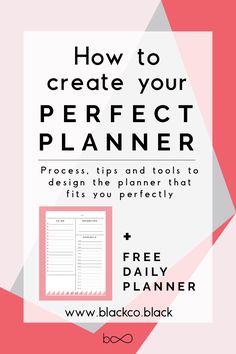 how to create your perfect planner with free printables and black & white background