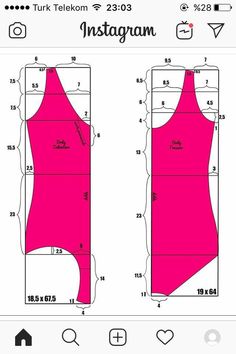 an iphone screen showing the measurements for a tank top, and how to cut it