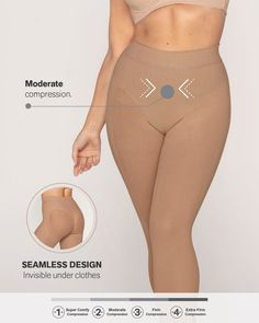 ¡Con esta faja pantalón puedes tener las piernas que soñaste! Su compresión suave estiliza tu cuerpo desde el abdomen medio hasta las pantorrillas, está elaborada con tecnología SkinFuse® sin costuras y cuenta con tejidos inteligentes que ayudan a definir tus piernas dándoles mayor firmeza y disimulando la celulitis. Estos tejidos tienen diferentes tensiones, por ejemplo en la parte baja de los glúteos para un efecto levanta cola, y en la parte exterior de los muslos cuenta con un tejido más fuerte y reforzado que da mayor compresión. En los glúteos el tejido es más liviano para evitar aplanarlos. La tecnología SkinFuse® evita que se marque en tu ropa: perfecto para usar con pantalones ajustados o con telas delgadas ¡Disfruta de unas piernas firmes y definidas! Posture Corrector Bra, Compression Leggings, Active Leggings, Support Bras, Black Xs, Active Wear Leggings, Body Shapers, Mid Calf, Light Fabric