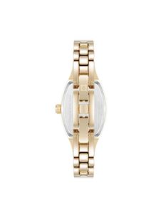 Delicate and elegant, this vintage-inspired bangle watch features a unique cushion shaped case and diamond accented dial. • Band Length: 7"• Case width: 23mm• Band width: 12mm Classic Diamond Watch With Metal Round Dial, Classic Metal Diamond Watch With Round Dial, Anniversary Jewelry And Watches With Metal Rectangular Dial, Formal Metal Watch With Rectangular Dial, Formal Metal Watch Accessories With Rectangular Dial, Formal Metal Watches With Rectangular Dial, Skeleton Dial Rectangular Jewelry Gift, Gold Diamond Watch With Skeleton Rectangular Dial, Elegant Gold Jewelry And Watches With Skeleton Dial