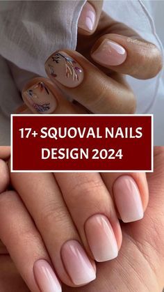 Squoval Nails Design, Art Nail Designs, Small Nails, Red Christmas Nails, Stunning Nail Designs, Squoval Nails, Festive Nail Art, Spring Nail Designs, Nails Salon